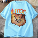 Skeleton Humor Autism Awareness Tee