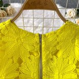 Elegant Crochet Embroidery 2-Piece Set