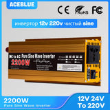 Pure Sine Wave Inverter 12V/24V to 220V | 1600W–3000W
