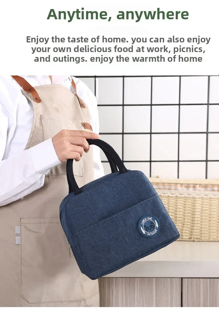 Insulated Lunch Bag Insulation Bento Pack for Men Women BPA Free Leakproof Food Container Carrier with Handle