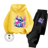 Disney Stitch Long Sleeve Hoodie & Pants Set