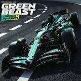 Designer Technical Car Blocks Green Speed Vechiel Sport Racing Hypercar Creative Model Building Bricks Toys DIY Gifts