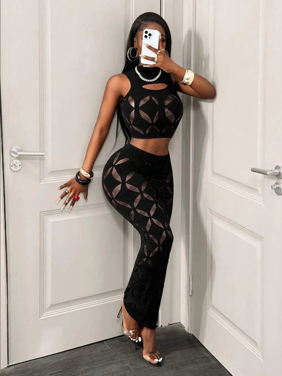 Women’s 2-Piece Mesh Ensemble