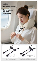 Memory Foam Neck Pillow Travel Pillow Portable U Shape Pillow for Airplane Or Office Home Comfort Support