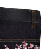 Y2K Harajuku Wide-Leg Jeans | Vintage Plum Blossom Embroidery