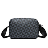 Neutral Style Backpack for Men and Women, with a Cross-Body Design, Suitable for Travel Photography. Features Shark Tooth Print.