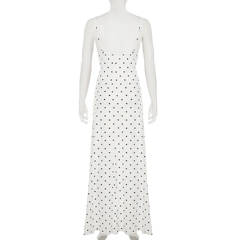 V-Neck Lace Patchwork Maxi Gown