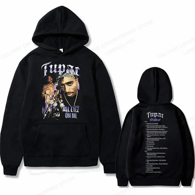 Tupac 2Pac Graphic Fleece Hoodie for Men