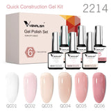VENALISA 6pcs/kit Autumn Color Collection Fall Nails Brown Earth Gel Nail Polish TPO FREE Soak Off UV LED Semi Permanent Gel Set