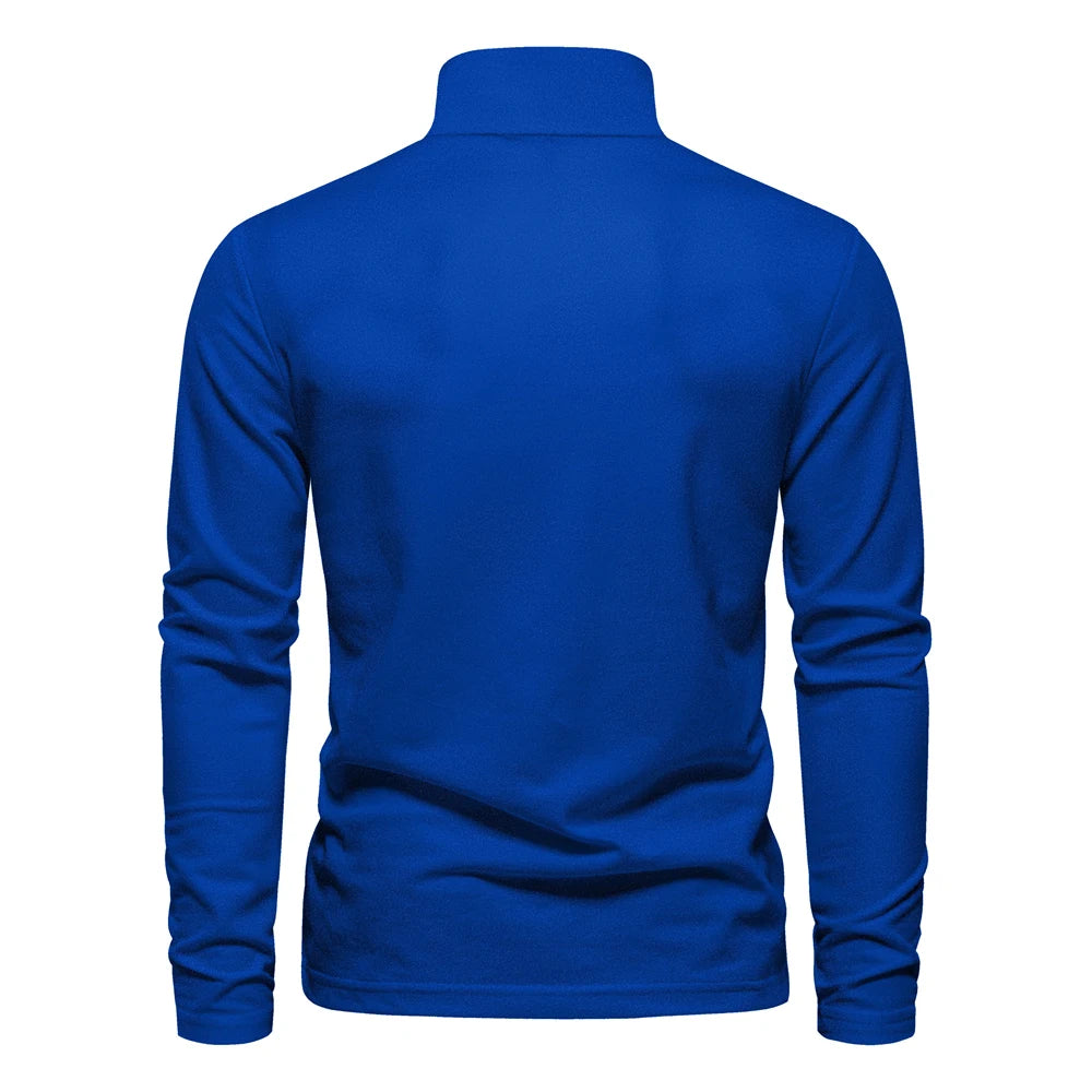 AIOPESON Men's Deer Embroidery Polo Shirt – Long Sleeve
