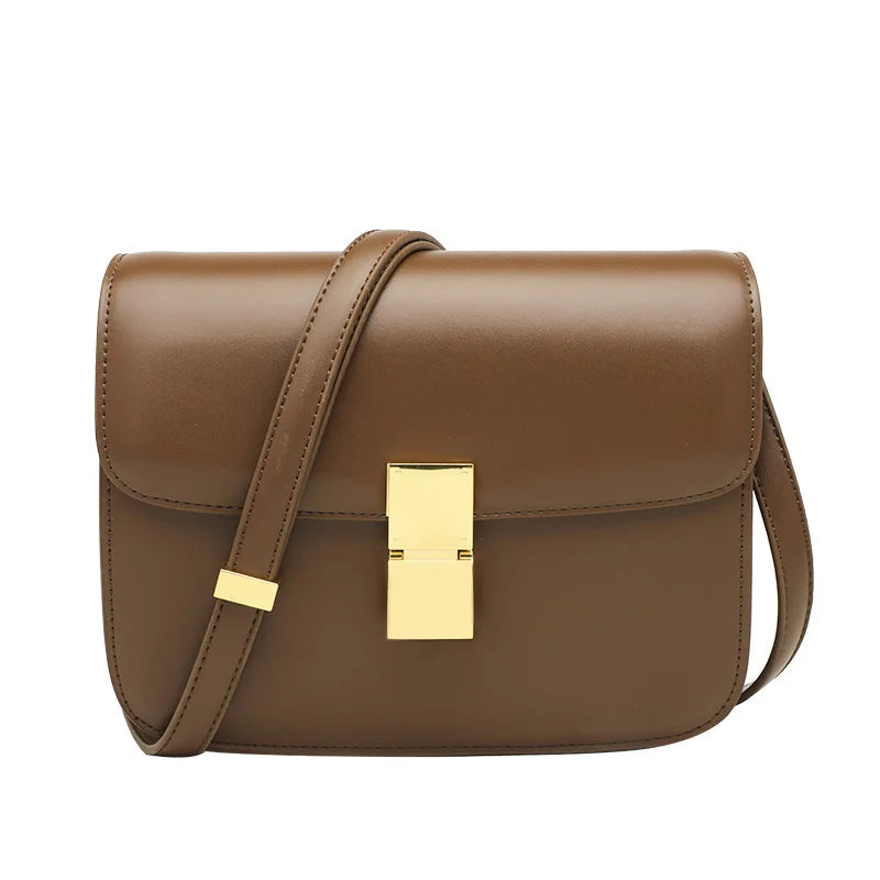 Women’s Genuine Leather Shoulder Bag 2025 Trend Brand Small Square Bags Luxury Designer Handbag Fashion Messenger BagsTofu Bags