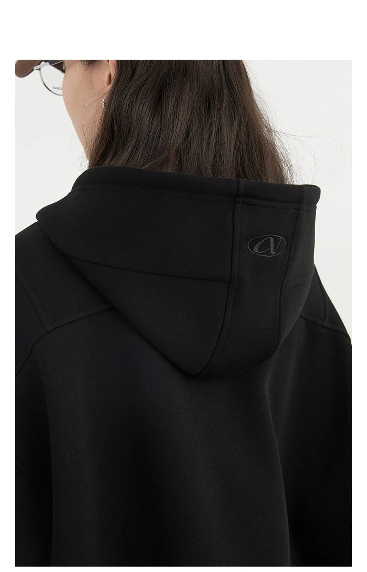 Women’s Relaxed Cotton-Blend Drawstring Hoodie