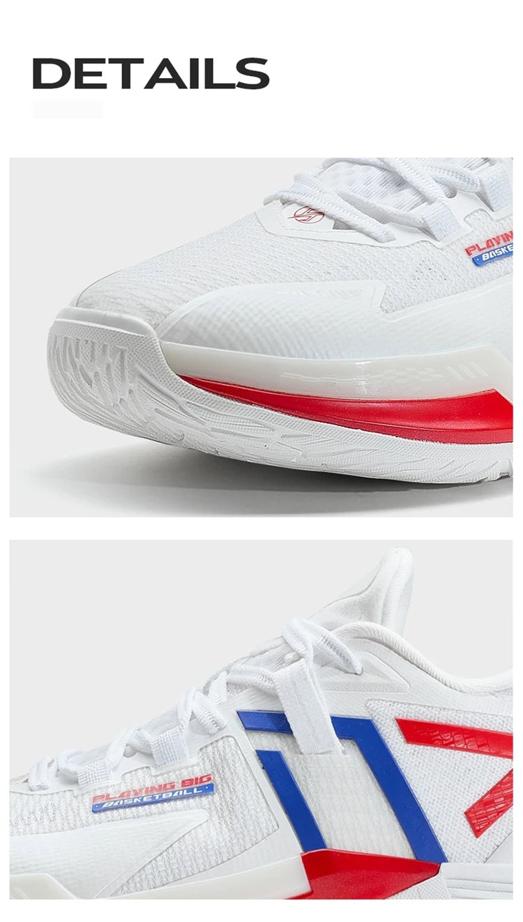 Xtep Ling Ji Men's Basketball Shoes 2025 Spring Rebound Breathable Men's Sports Shoes Marathon Carbon Sneakers 875219120003