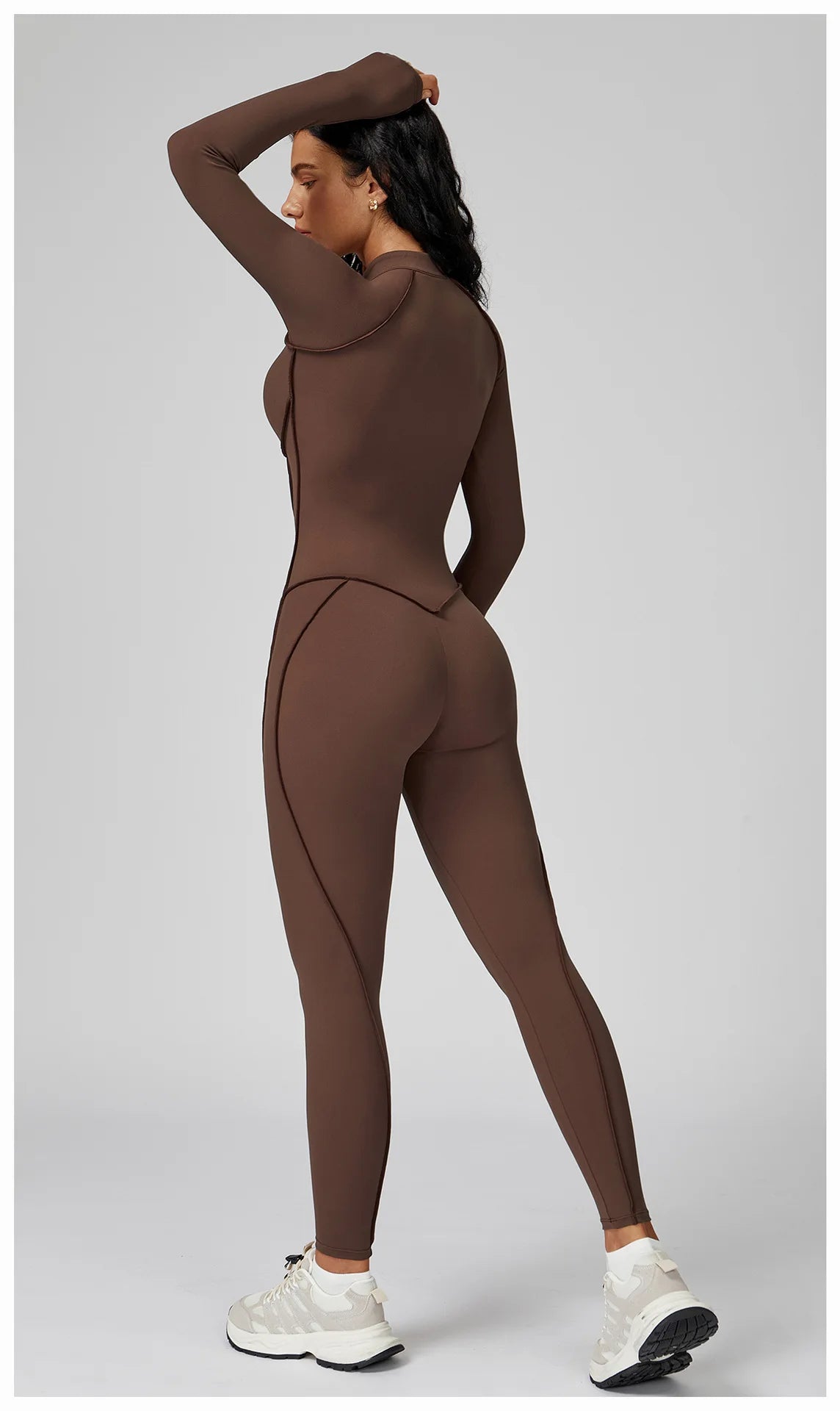 Long-Sleeved Performance Yoga Bodysuit