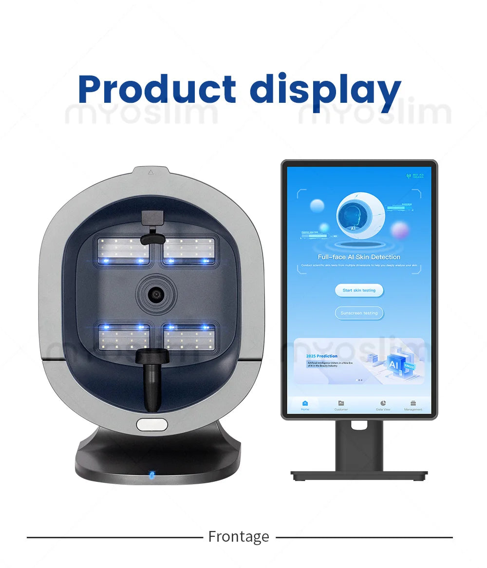 3D Magic Ai Facial Testing X5 ProMirror Wood Lamp Acne Scanner Skin Detector Skin Analyzer Facial Tester Facial Analyzer Machine