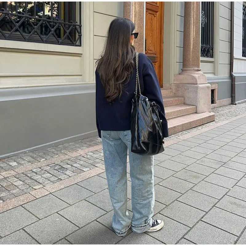 Stand Collar Woolen Short Coat