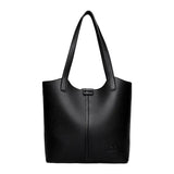 Genuine Brand High End Soft Pu Leather Shoulder Bag For Women Casual Tote Bag Female Purse Simple Design Handbag Commuting Sac