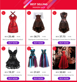Women's Corset Dress with Straps & Lace | Plus Size Bustier Set