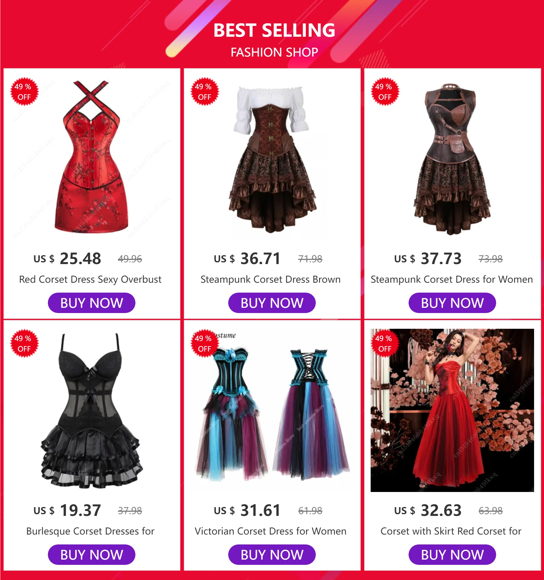 Women's Corset Dress with Straps & Lace | Plus Size Bustier Set