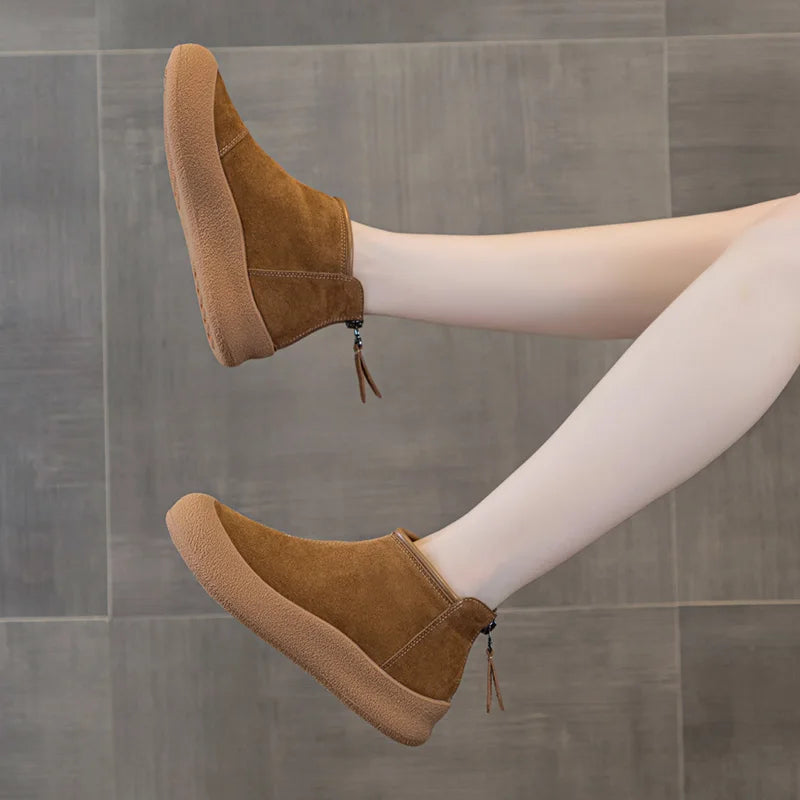 Premium Genuine Leather Winter Snow Boots