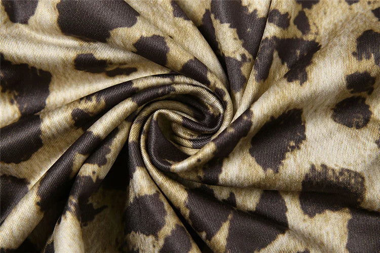 Leopard Print A-Line Mini Dress