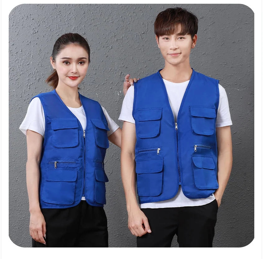 Men's Multi-Pocket Safari Vest – Lightweight All-Season Outerwear