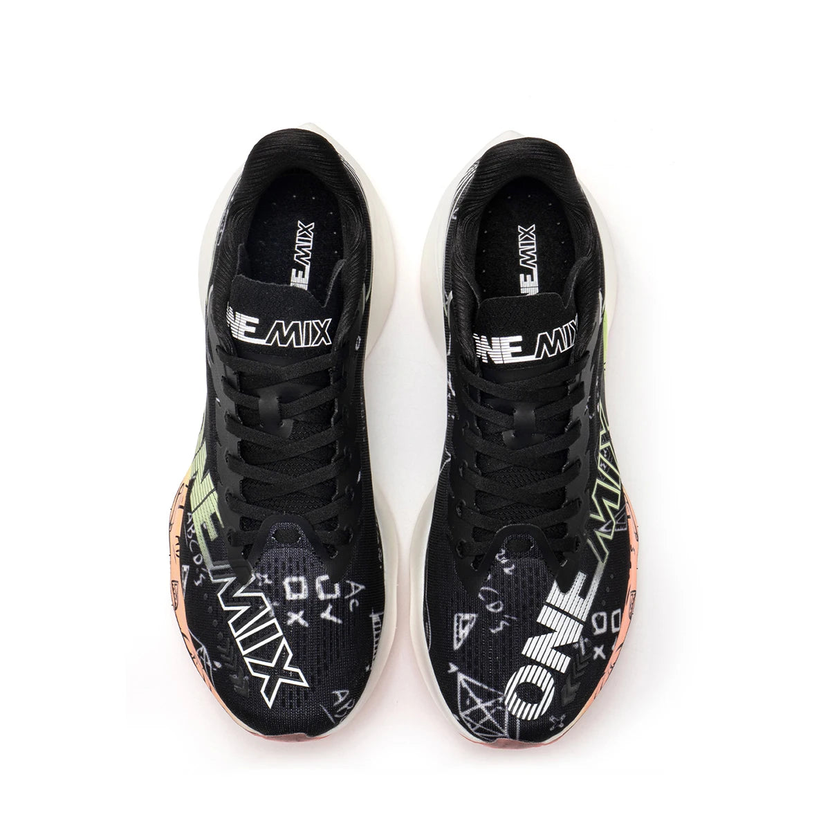 ONEMIX Nylon Carbon Plate Racing Running Training Shoes Men Full-length Shock Absorption Sports Carbon Plate Walking Sneakers
