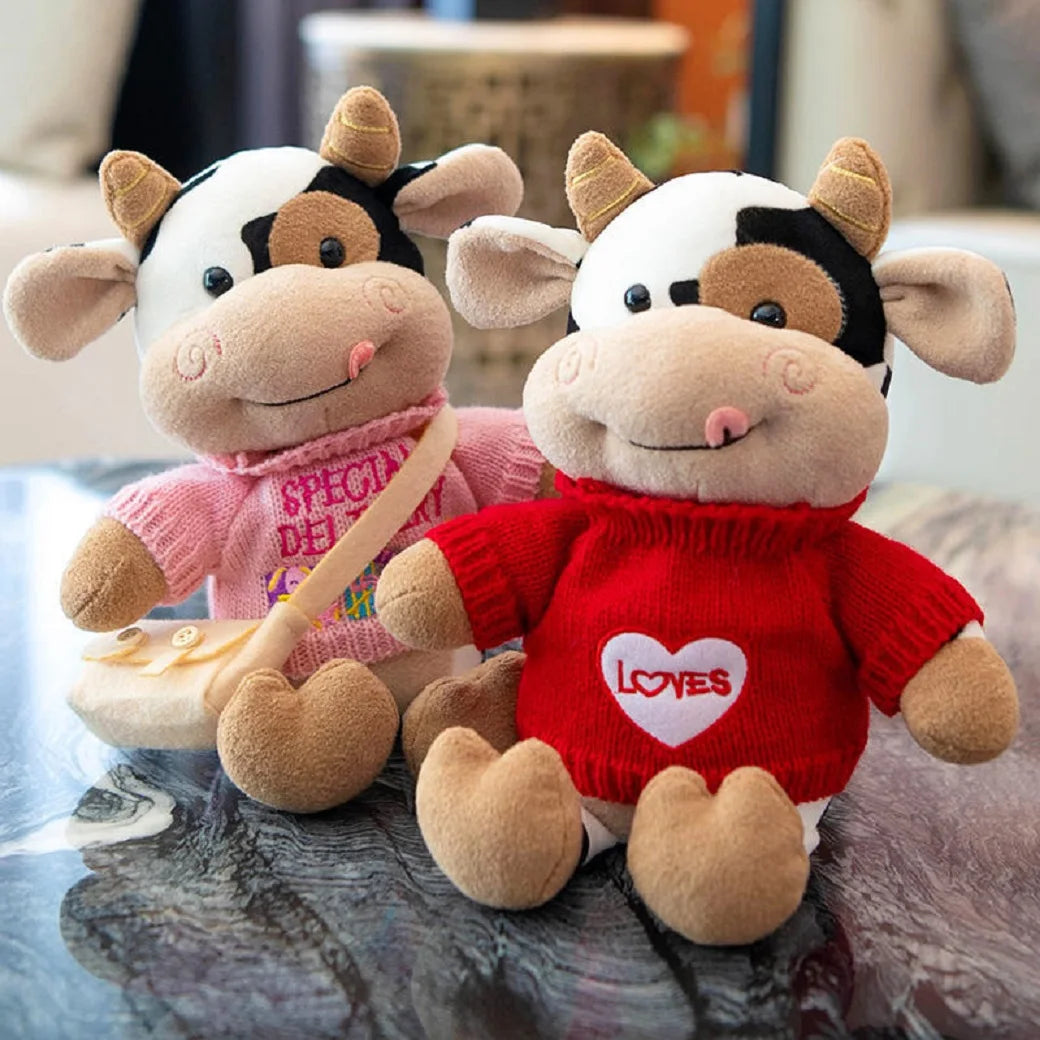 Adorable Plush Cow Doll
