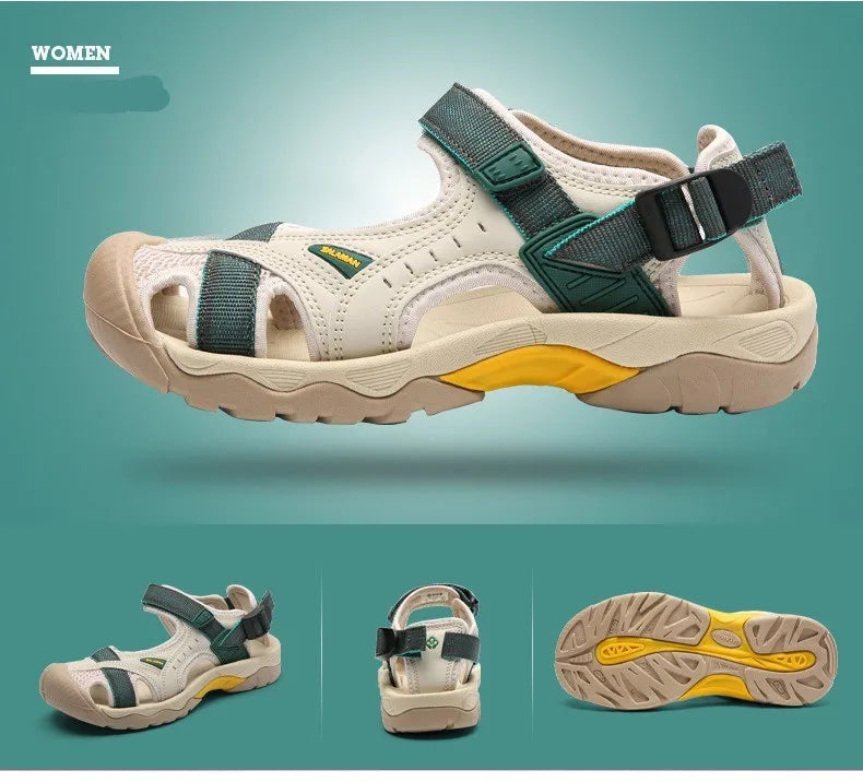 Outdoor Sports Sandals Hole Hole Beach Men and Women Non-slip Soft Bottom Speed Interference Water River Tracing Shoes