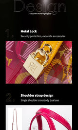 CH Transparent PVC Bucket Bag Women Colorful Jelly Tote Bags Small Crossbody Shoulder Handbag with Inner Pouch