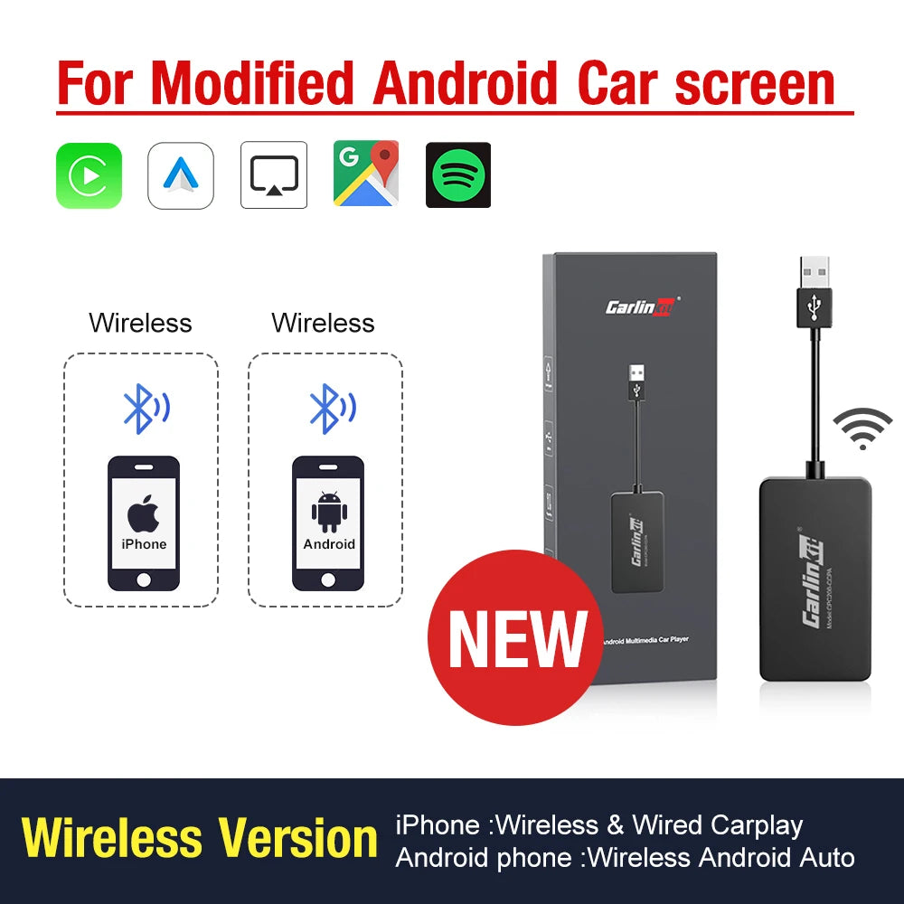 CarlinKit Wireless CarPlay & Android Auto Adapter