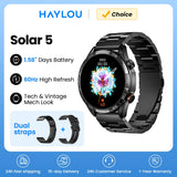 HAYLOU Solar 5 Smartwatch – AMOLED, Bluetooth Calling