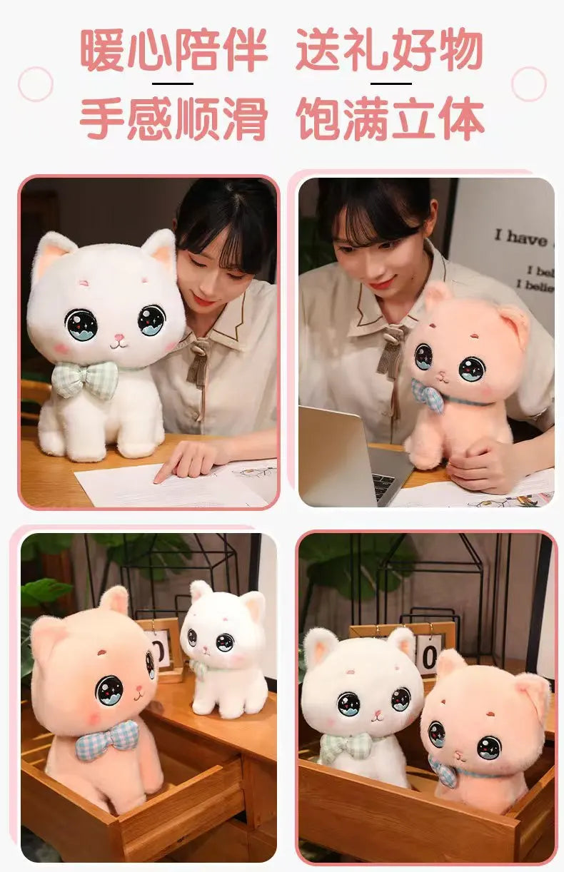 Adorable Bow-Tie Kitty Plush