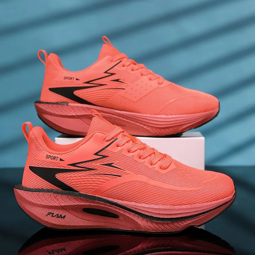 2026 Men Sports Running Shoes Carbon Board Air Cushion Breathable Lightweight Women's Comfortable Athletic Nonskid Sneakers