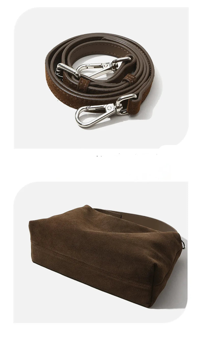 Luxury Suede Boston Tote