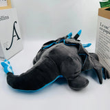 New Large 48cm Blue Sleeping Charizard Plush Doll Toys Super Soft Pokemon Stuffed Animal, Anime Plush Pillow Floor/Sofa Cushion