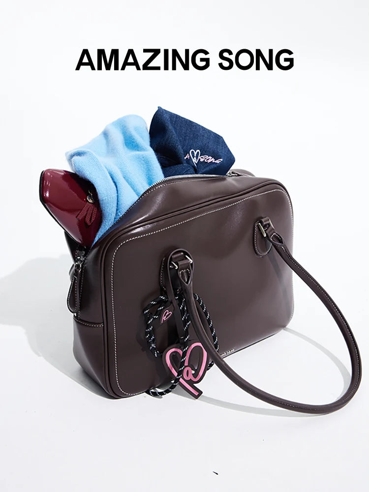 Amazing Song Toast Bag Large Leather Crossbody