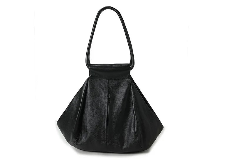 Slouchy Soft Cowhide Large Capacity Purses Handbags For Women 2026 Genuine Leather Shoulder Bags Travel Bag Underarm Wrist Bags