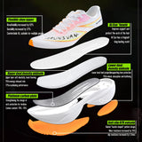 IRUNSVAN T800 Carbon Plate Running Shoes - Lightweight Racing Shoes for Men & Women - Marathon Training, Cushioned & Anti-Slip