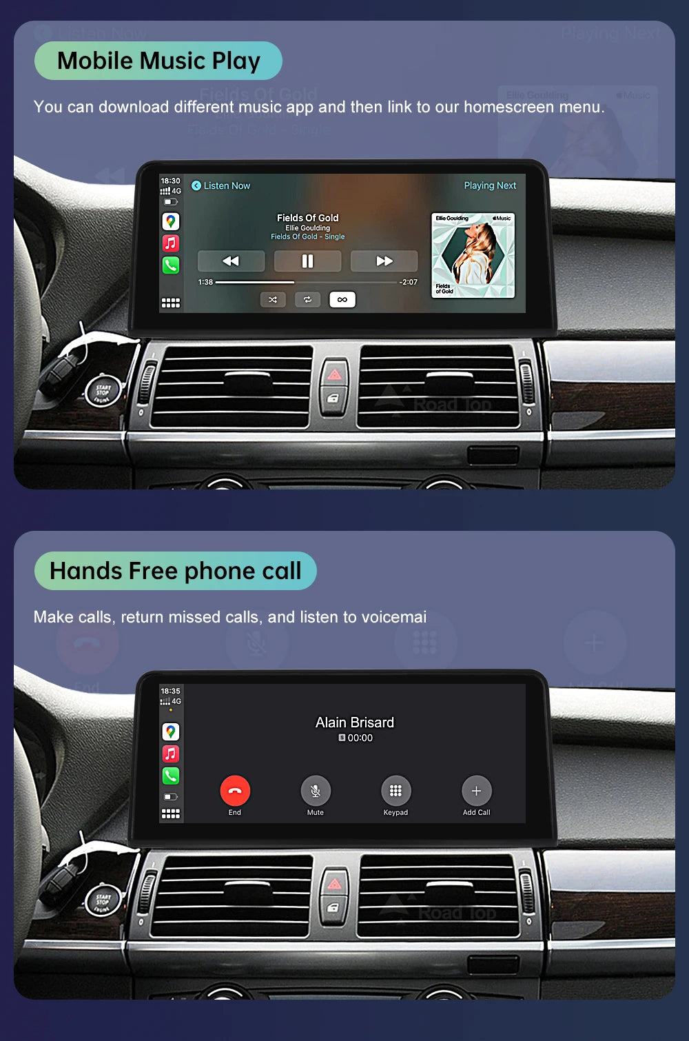 BMW X5 X6 Wireless CarPlay & Android Auto Screen