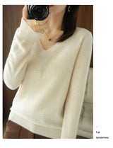 Women’s Lace V-Neck Knit Sweater