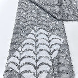 Bella One-Shoulder Capelet Sequin Gown | Formal & Prom