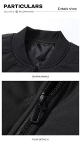 Men's Casual Baseball Collar Warm Cotton Jacket