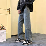 Y2K Flame Print Baggy Jeans