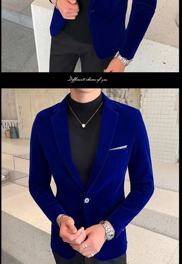 Men’s Slim-Fit Corduroy Blazer