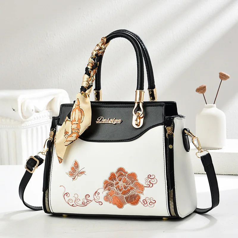Women's Patchwork Shoulder & Crossbody Bag