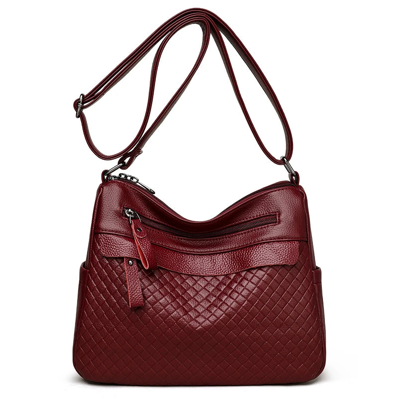Fashion Women's Brand Trendy Shoulder Bag Leather Crossbody Bag High Quality Women Tote Bags 2024 Large Capacity Female Handbags