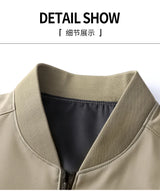 Men’s Classic Baseball Collar Casual Jacket