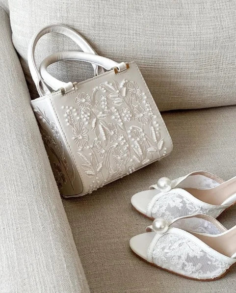 Floral Pearl Mini Duffel Bag