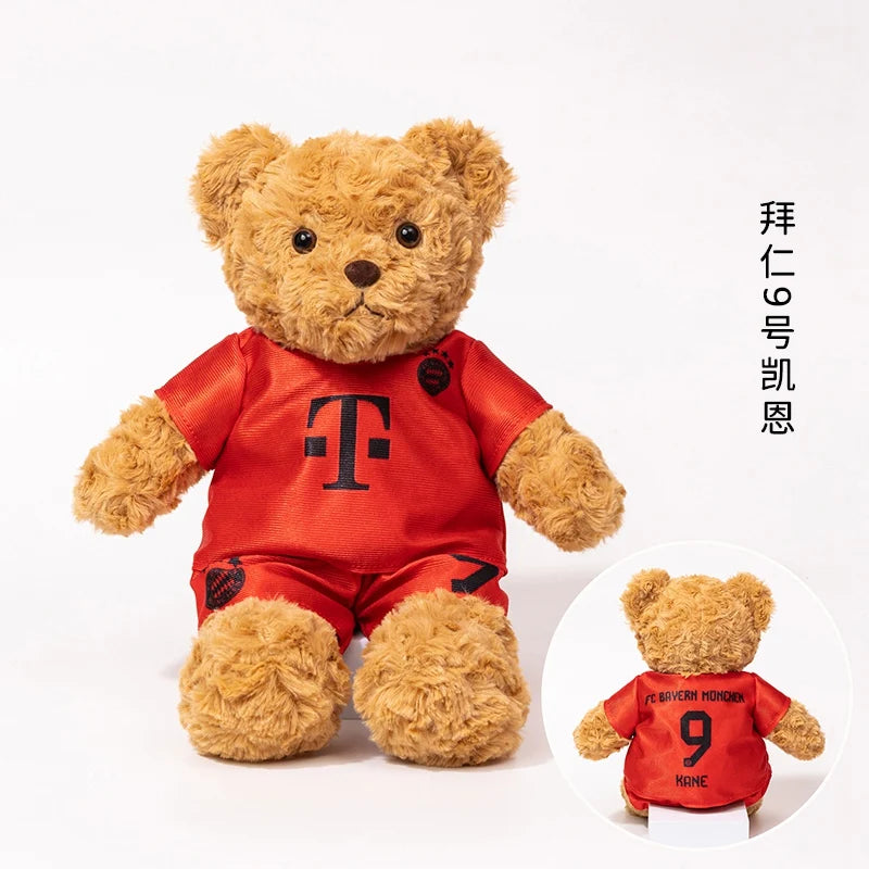 Football Star Plush Teddy Bear Doll | Kids & Fans Gift